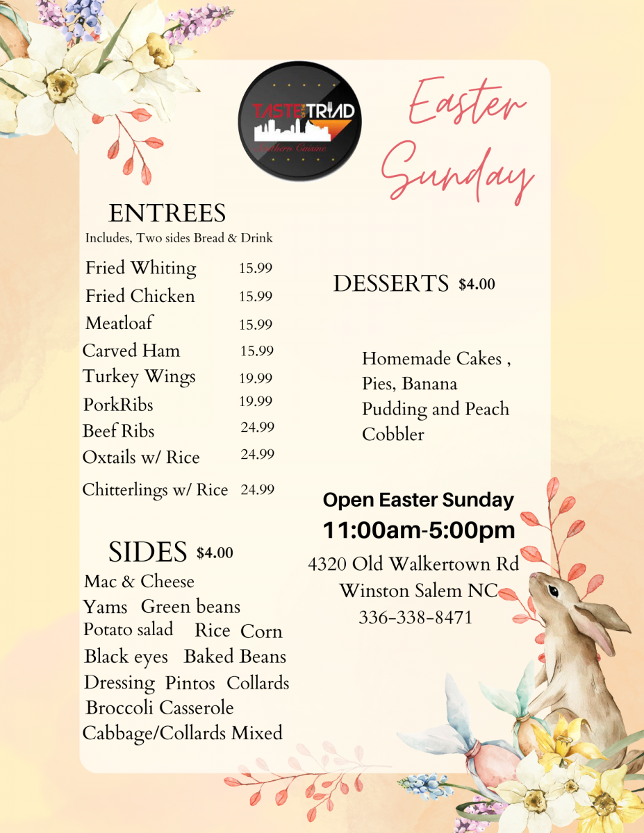 Easter Menu